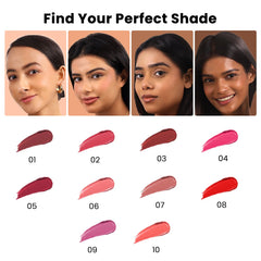 Recode 10 Silky Matte Mini Liquid Lipsticks - 12.50 ML (1.25MLx 10)