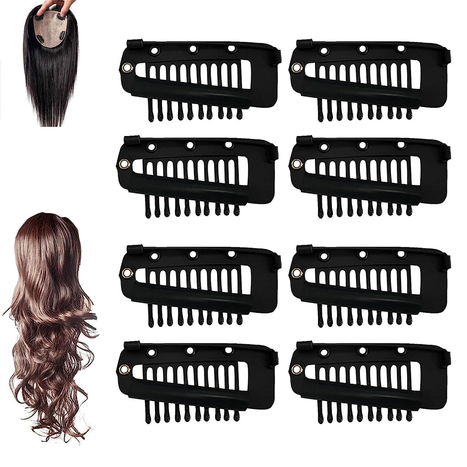 snap clips for dupatta, maang tikka, and hair accessories