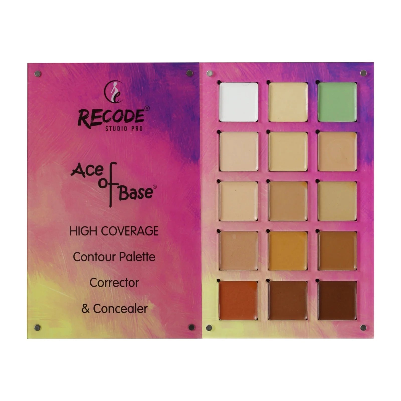 Recode Beauty Concealer, Colour Corrector & Contour Palette - 52 G